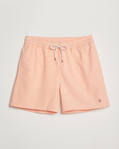 Herren | Badehosen | Polo Ralph Lauren | Recycled Traveler Seersucker Swimshorts Classic Peach