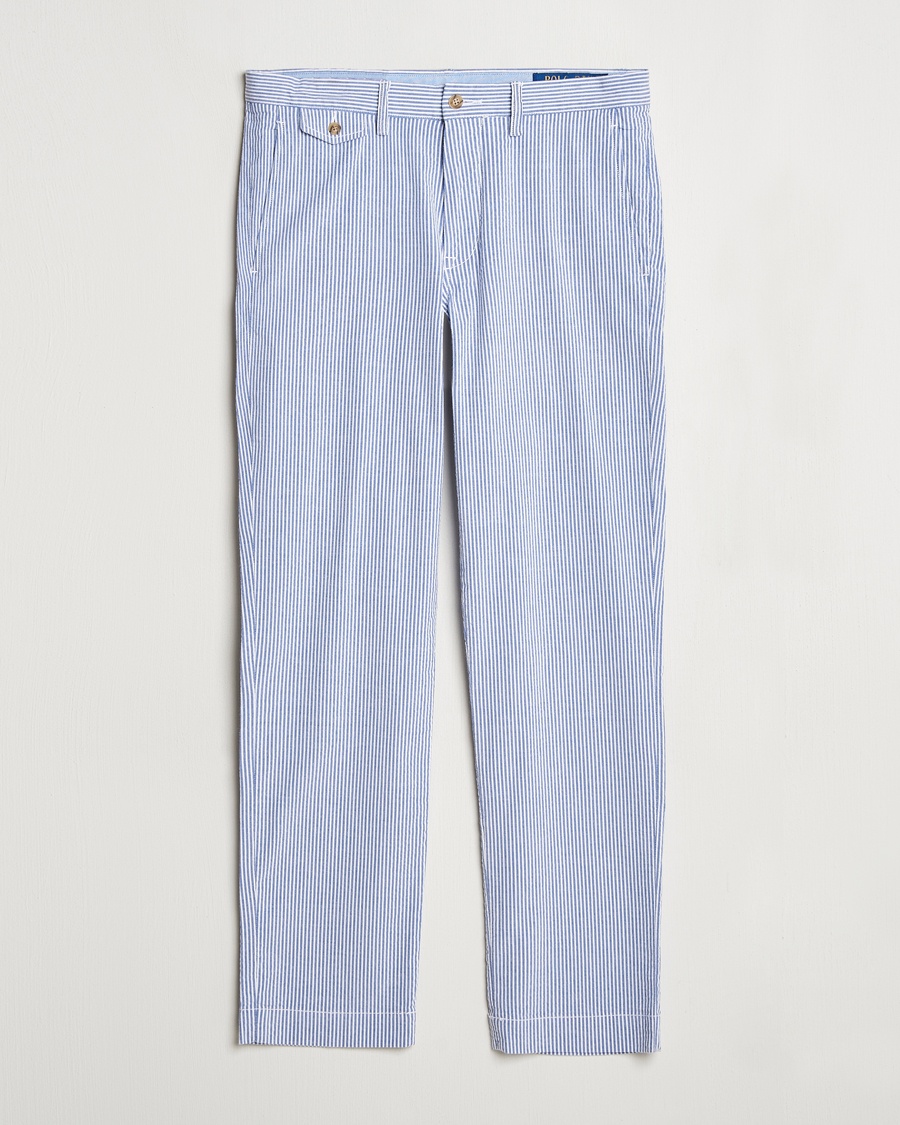 Herren | Treue-Rabatt für Stammkunden | Polo Ralph Lauren | Bedford Seersucker Pants Blue/White