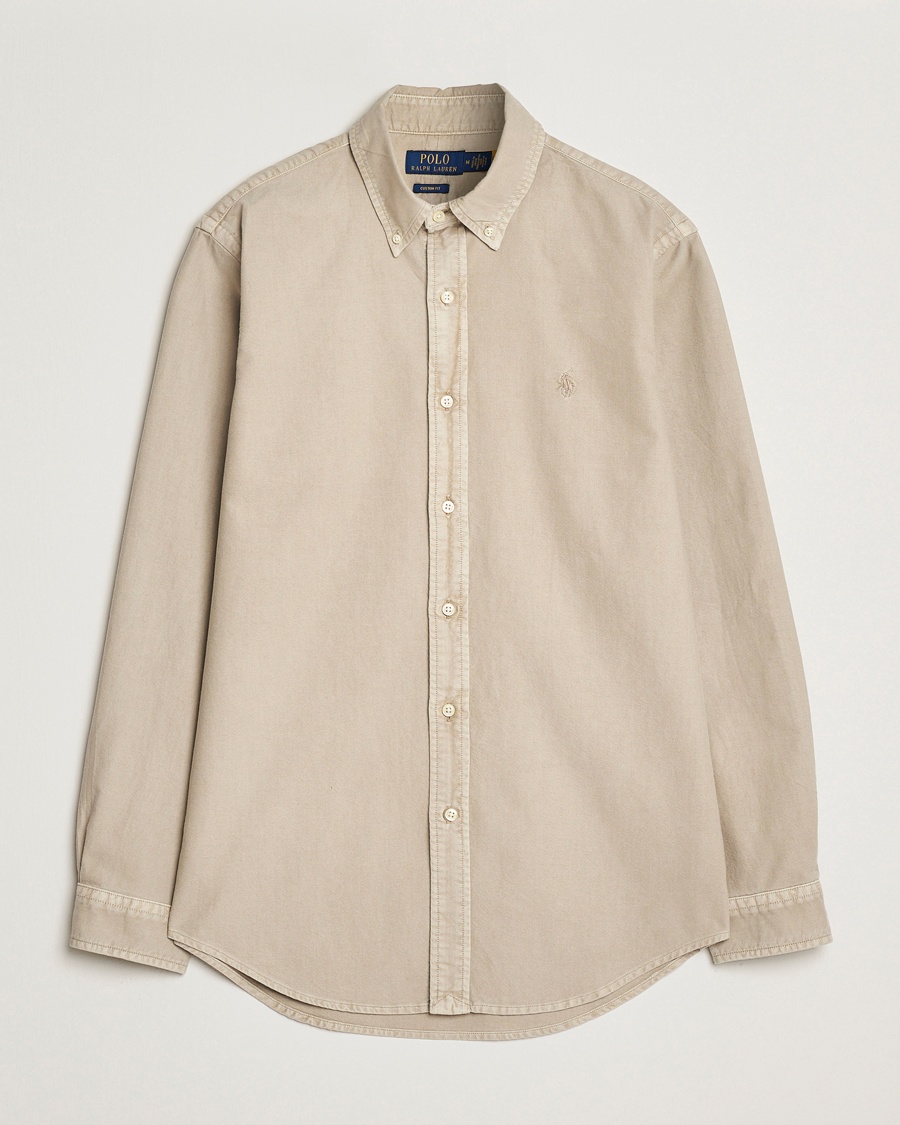 Herren | Freizeithemden | Polo Ralph Lauren | Custom Fit Dyed Oxford Shirt Olive