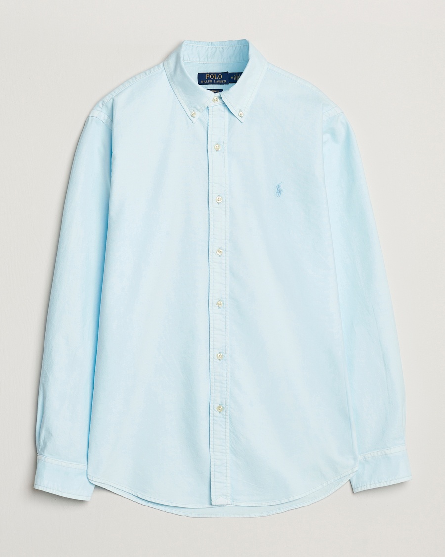 Herren | Hemden | Polo Ralph Lauren | Custom Fit Dyed Oxford Shirt Sky