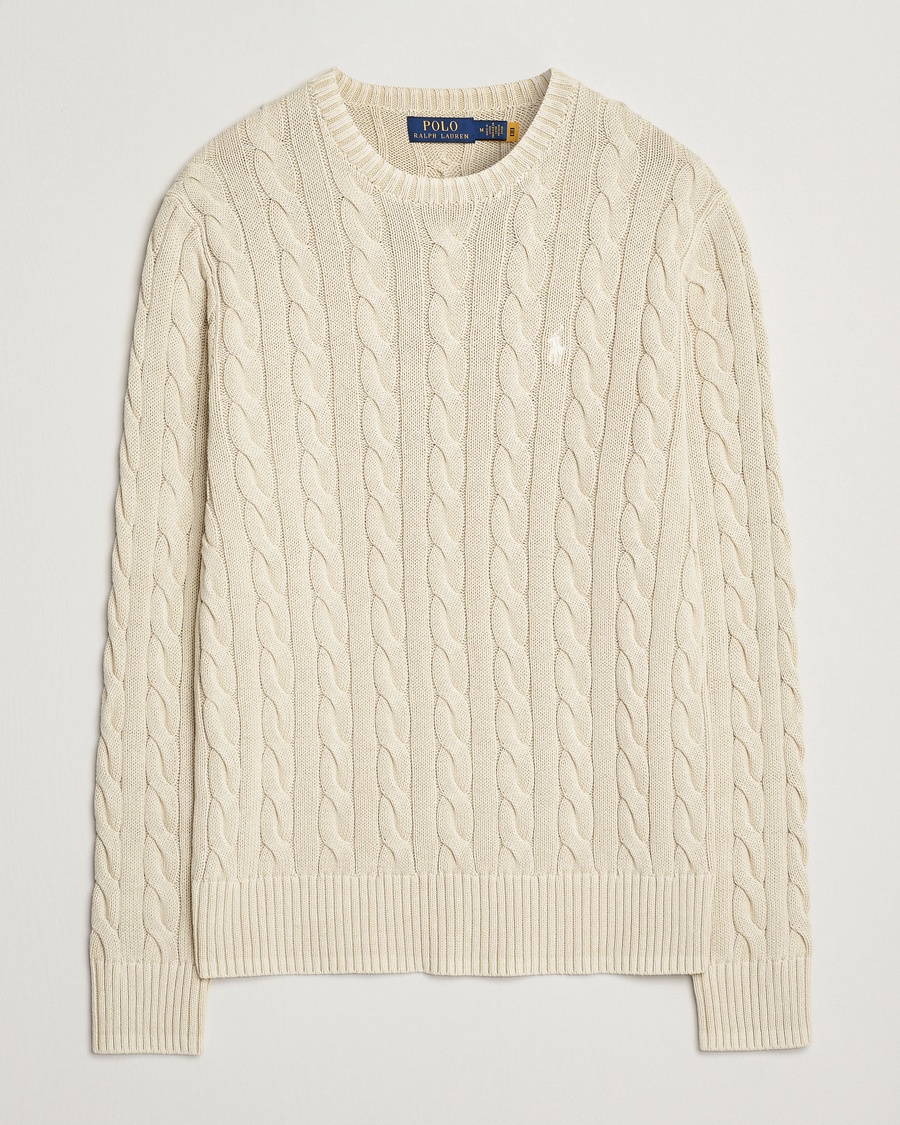 Herren | | Polo Ralph Lauren | Cotton Cable Pullover Natural