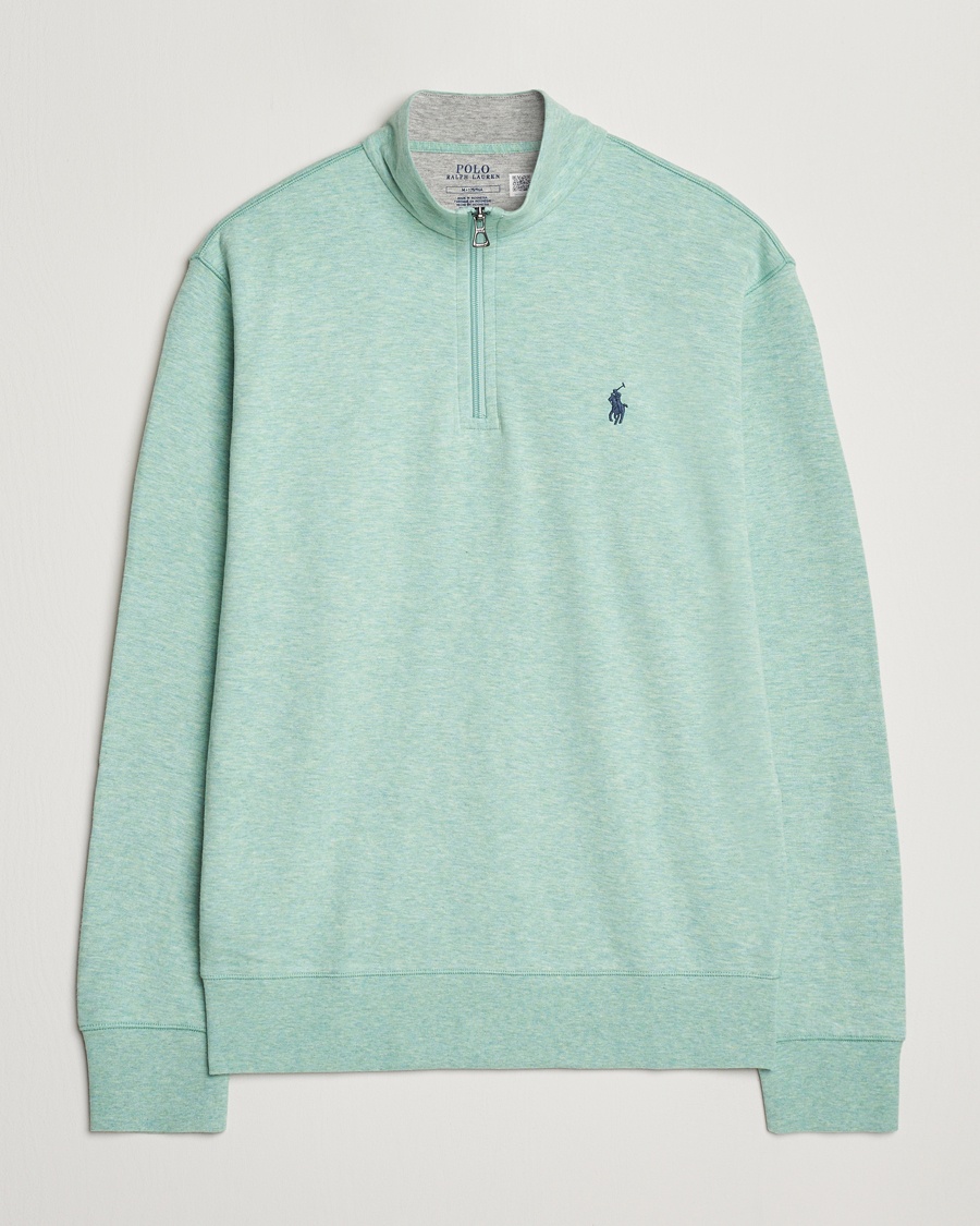 Herren | | Polo Ralph Lauren | Tech Double Knit Half Zip Celadon Heather