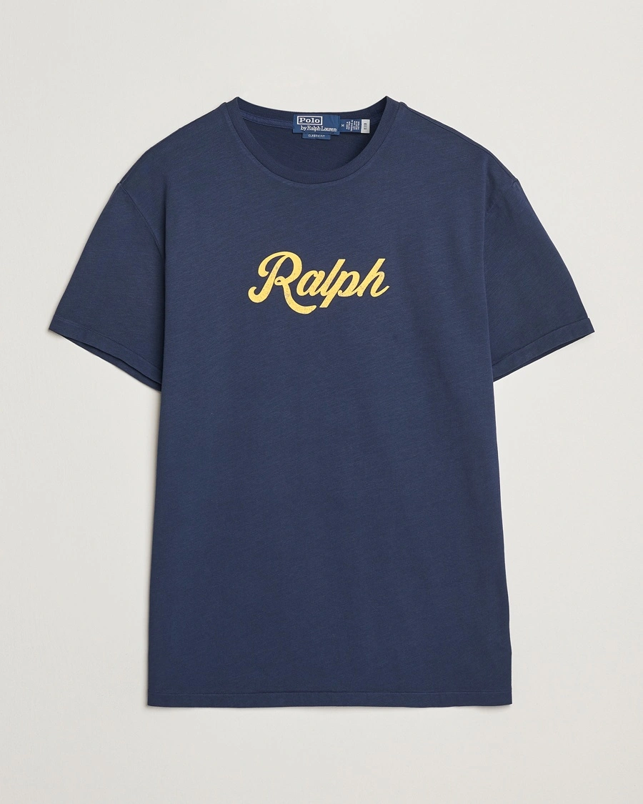 Herren | Kurzarm T-Shirt | Polo Ralph Lauren | Printed Ralph T-Shirt Navy