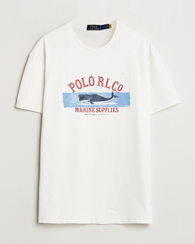 Herren | Kurzarm T-Shirt | Polo Ralph Lauren | Printed Crew Neck T-Shirt Deckwash White