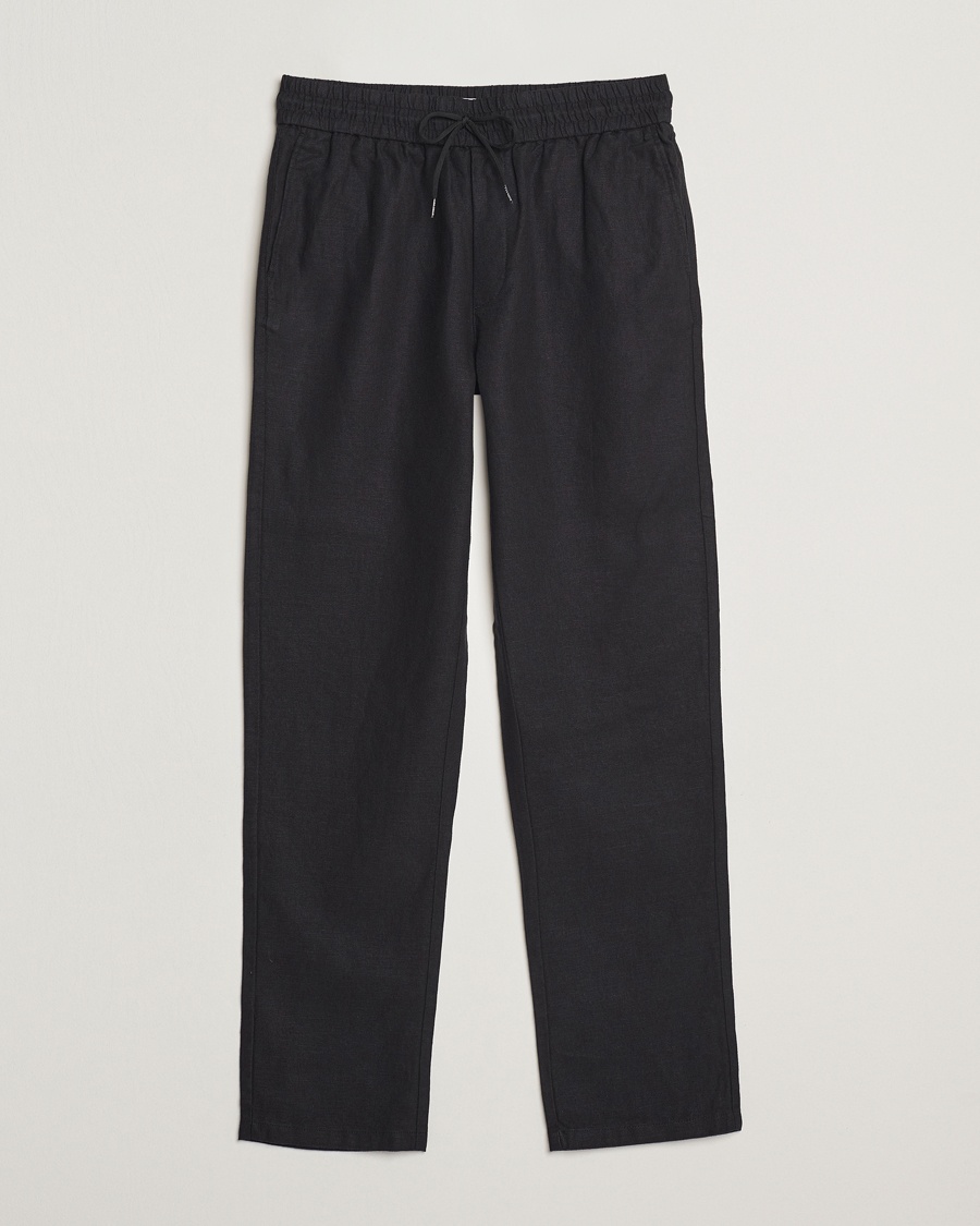 Herren | Leinenhosen | LES DEUX | Patrick Linen Pants Black
