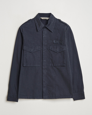 Herren | Zeitgemäße Jacken | Aspesi | Cotton Field Shirt Navy