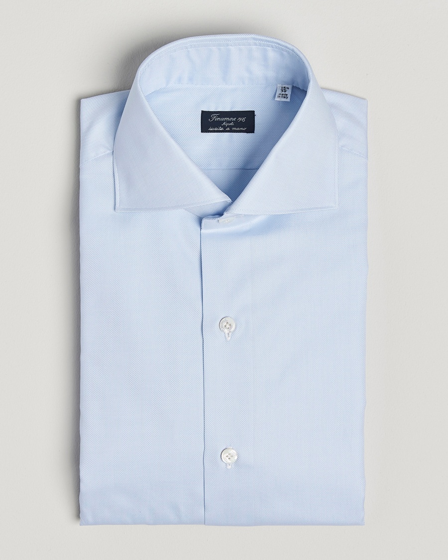 Herren | | Finamore Napoli | Milano Slim Royal Oxford Dress Shirt Light Blue
