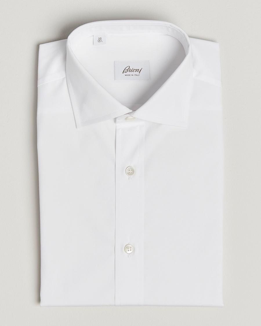 Brioni Slim Fit Dress Shirt White – Weiß
