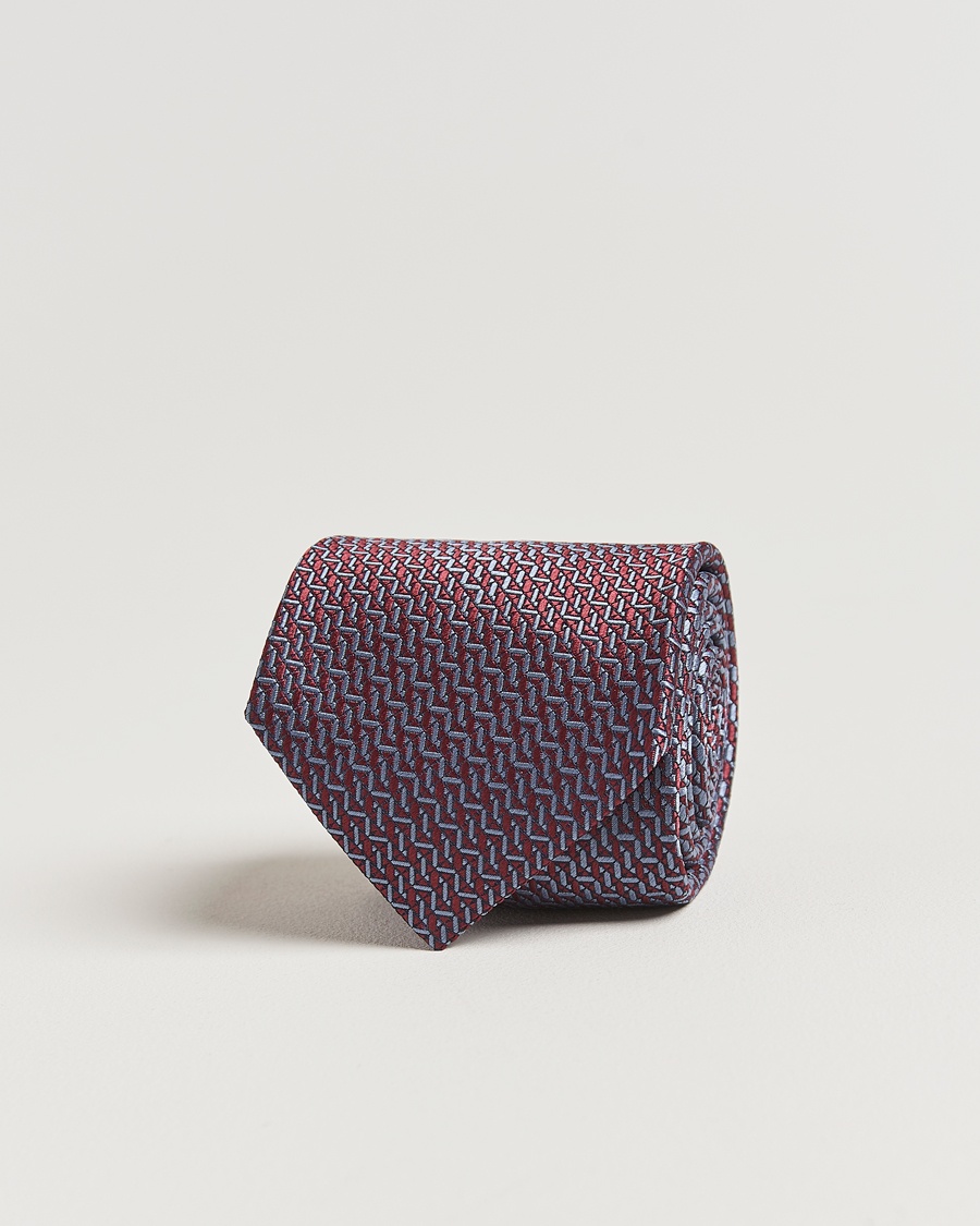Herren | Accessoires | Brioni | Degrade Silk Tie Burgundy