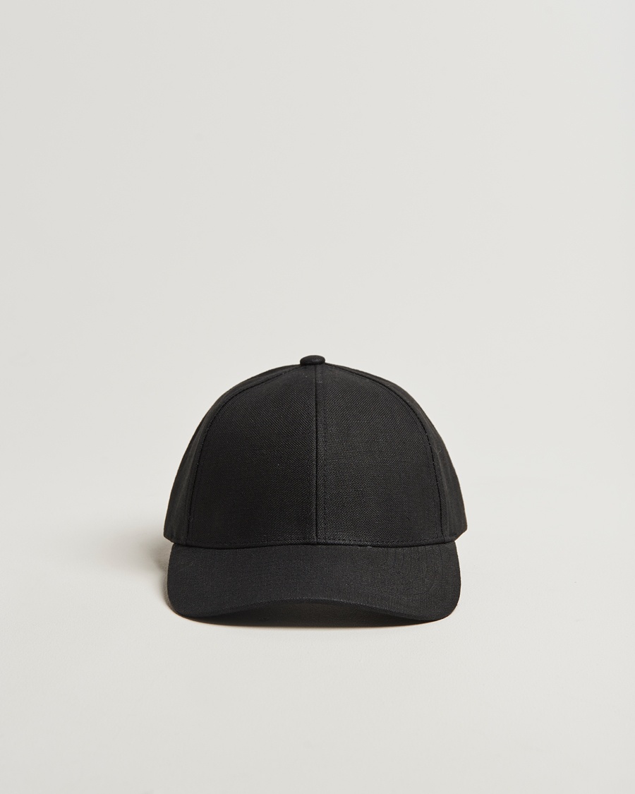 Herren | | Varsity Headwear | Linen Baseball Cap Licorice Black