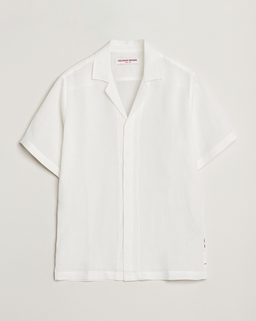 Herren | Kleidung | Orlebar Brown | Maitan II Short Sleeve Linen Shirt White