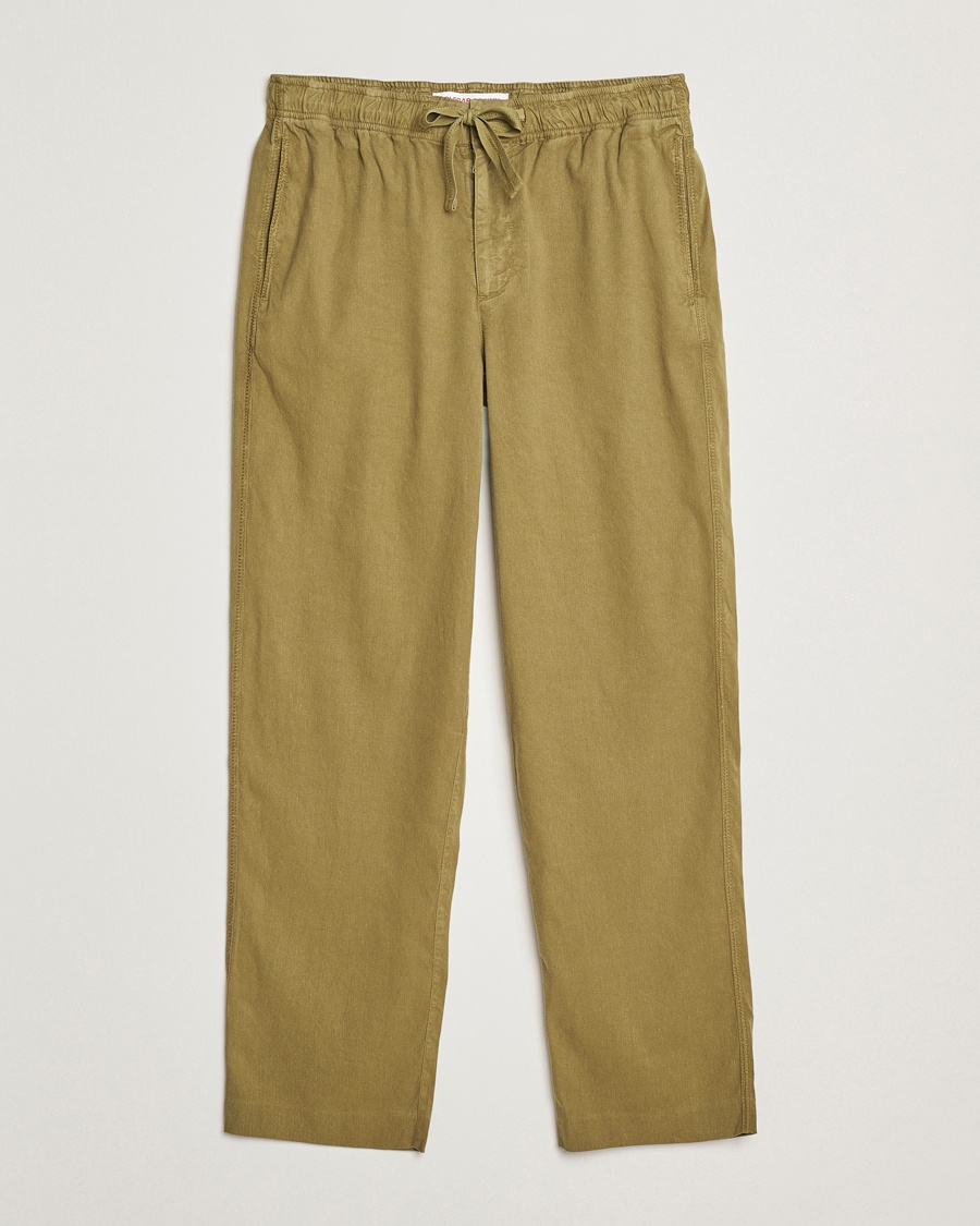 Herren | Orlebar Brown | Orlebar Brown | Alex Garment Dyed Linen Pants Agave Green