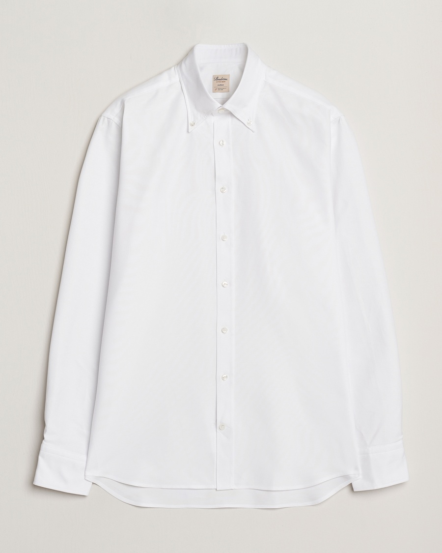 Herren | Stenströms | Stenströms | Fitted Body Heavy Oxford Shirt White