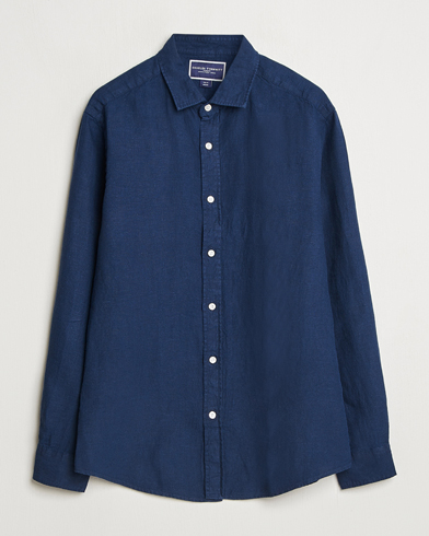 Herren | Kleidung | Charles Tyrwhitt | Pure Linen Slim Fit Shirt Navy