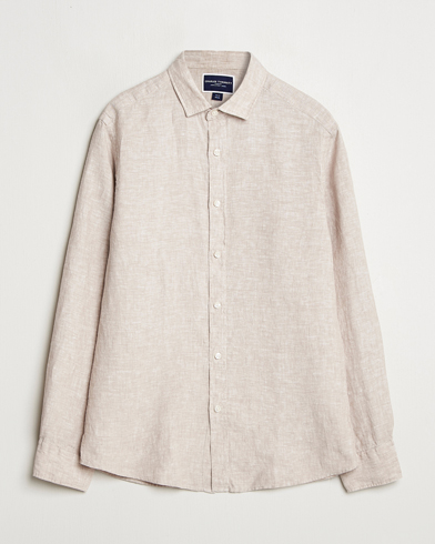 Herren | Kleidung | Charles Tyrwhitt | Pure Linen Slim Fit Shirt Oatmeal