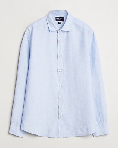 Herren | Kleidung | Charles Tyrwhitt | Pure Linen Slim Fit Shirt Sky Blue