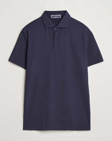 Charles Tyrwhitt Short Sleeve Cotton Pique Polo Navy – Blau