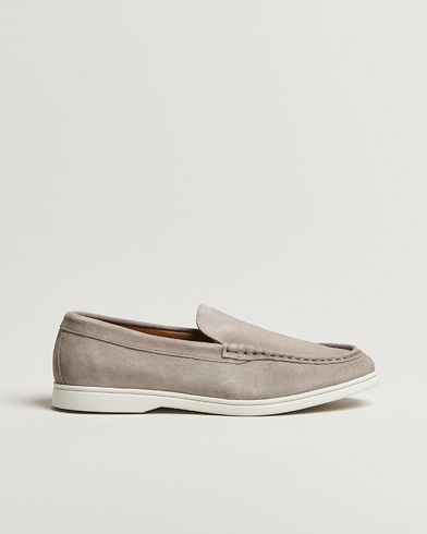 Charles Tyrwhitt Suede Slip On Loafers Light Grey – Grau