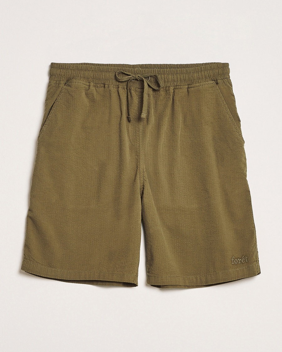 Herren | Aktuelle Marken | Forét | Hush Seersucker Shorts Army