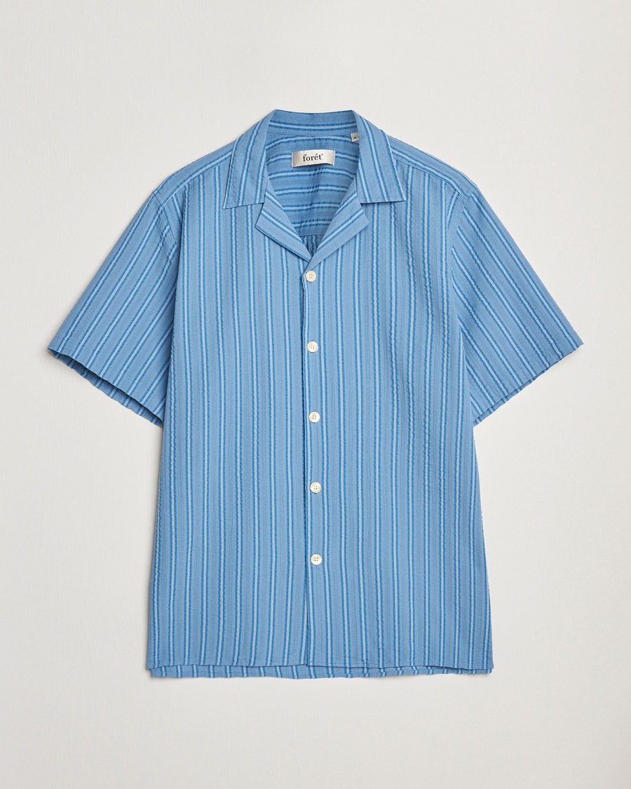 Herren | | Forét | Peer Short Sleeve Shirt Blue