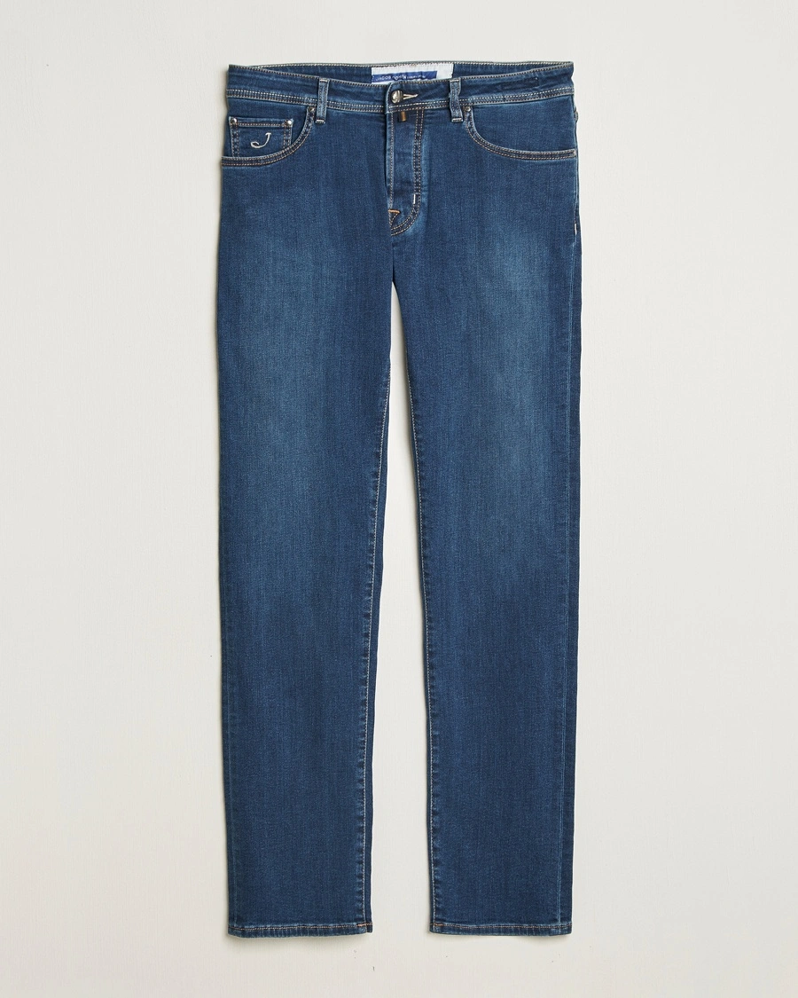 Herren | | Jacob Cohën | Bard Slim Fit Stretch Jeans Dark Blue Wash