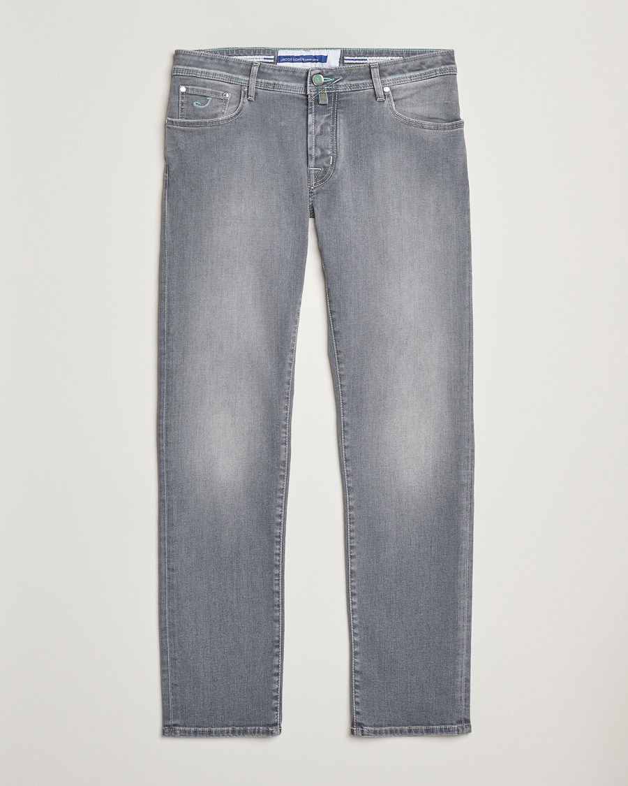 Herren | | Jacob Cohën | Nick Slim Fit Stretch Jeans Light Grey