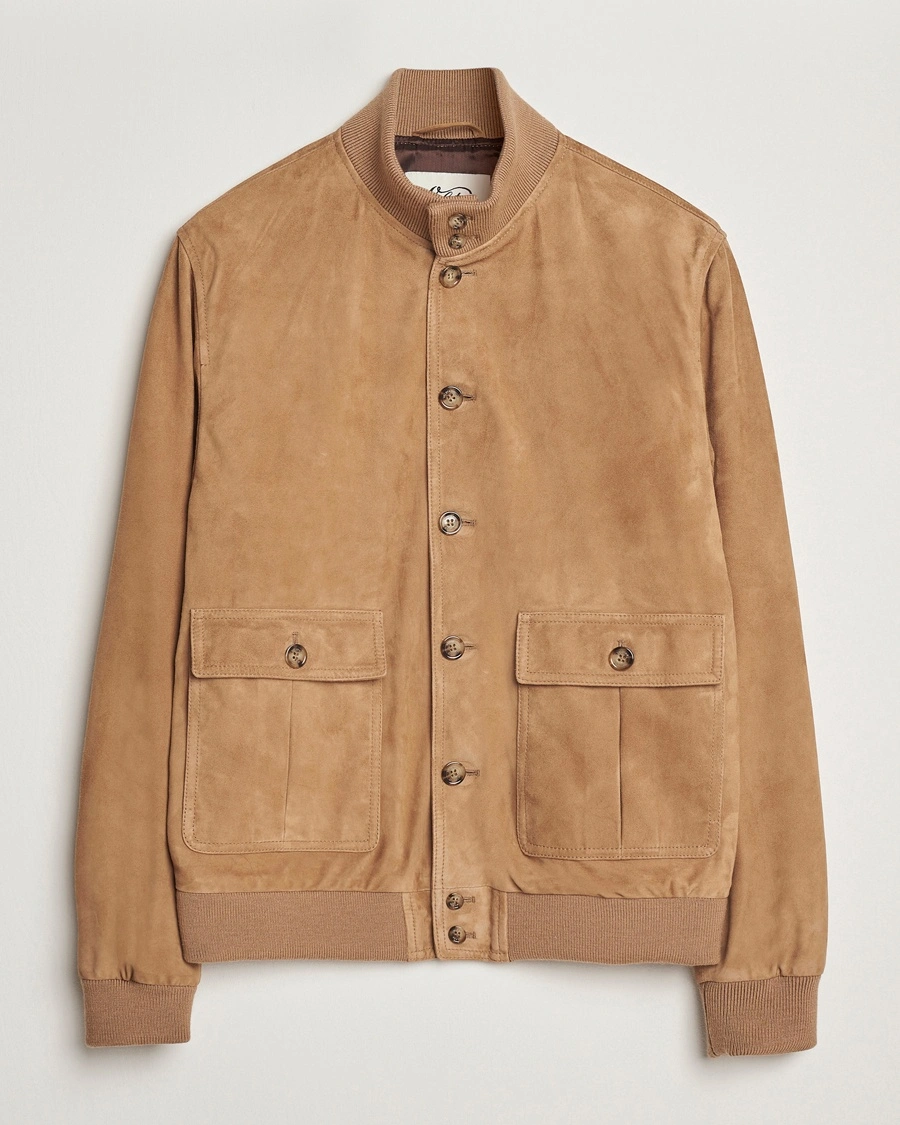 Herren | Übergangsjacken | Valstar | Valstarino Suede Jacket Arachide