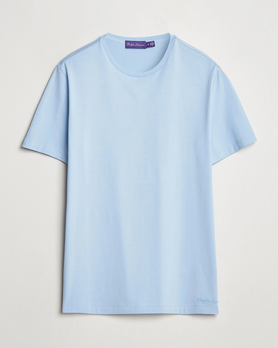 Herren | Kurzarm T-Shirt | Ralph Lauren Purple Label | Short Sleeve T-Shirt Chambray