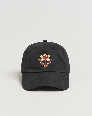 Herren | Accessoires | Drake's | Flower Embroidered Cap Black