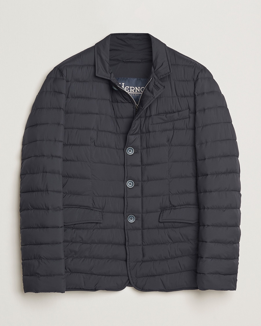 Herren | Daunenjacken | Herno | Nuage Matt Nylon Blazer Navy