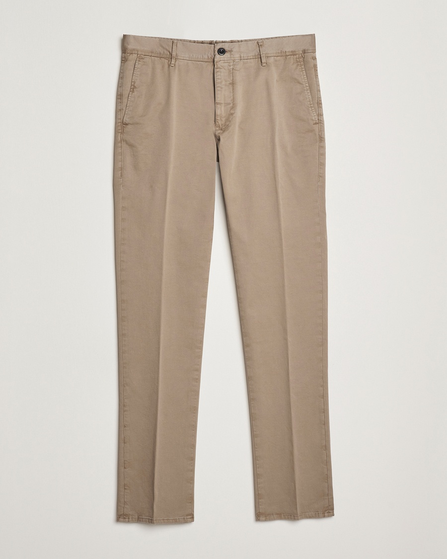 Herren | Kleidung | Incotex | Slim Fit Garment Dyed Slacks Brown