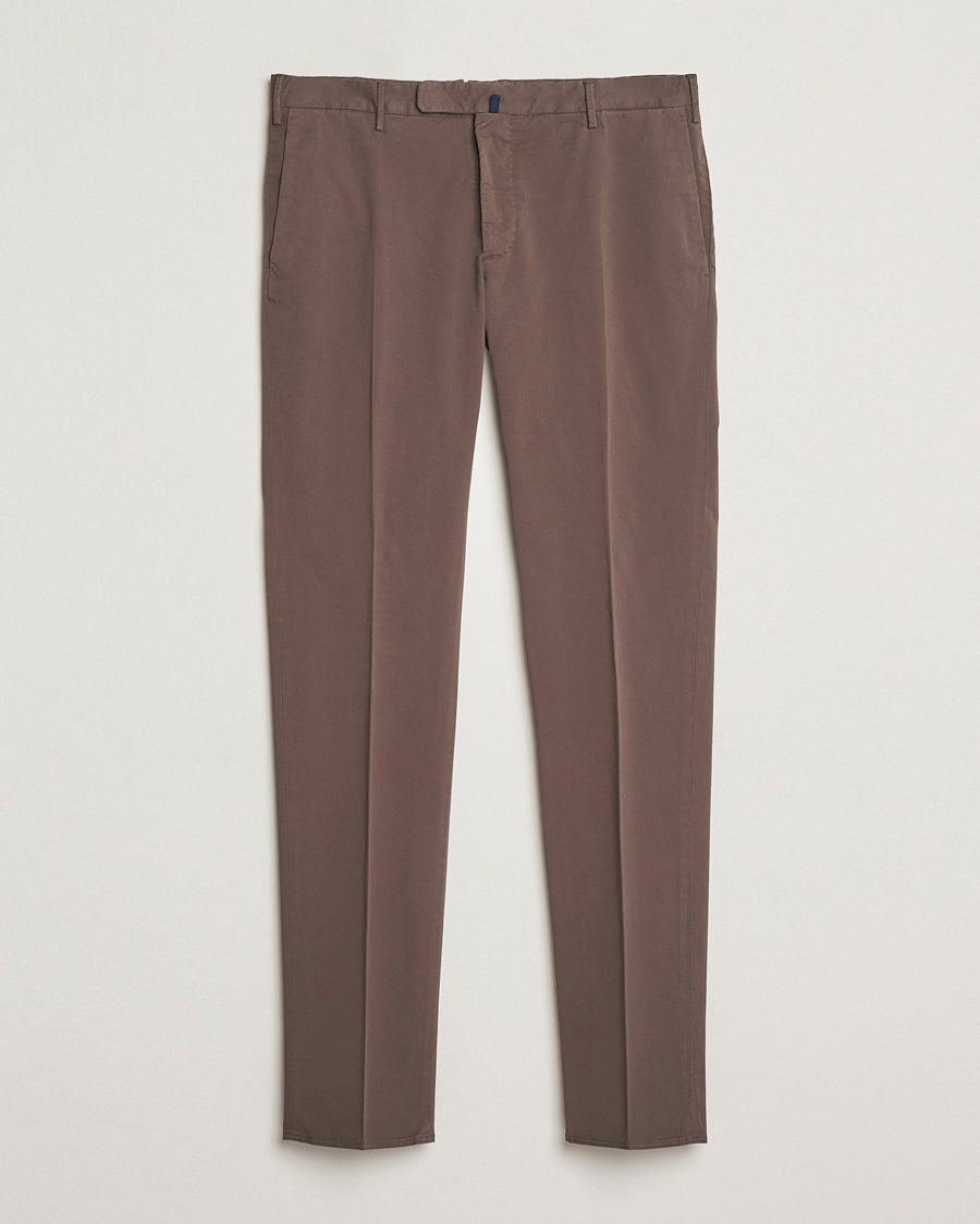 Herren | Kleidung | Incotex | Slim Fit Comfort Chinos Brown