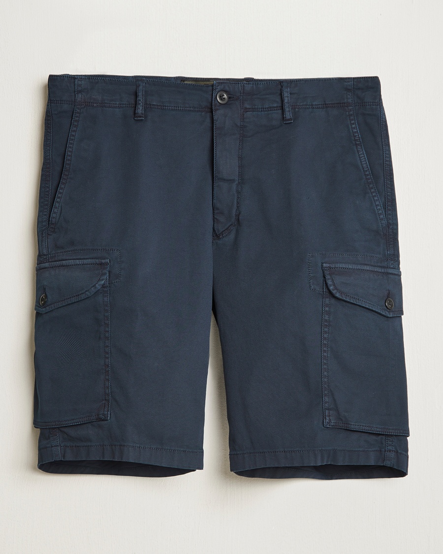 Herren | Kleidung | Incotex | Cotton Cargo Shorts Navy