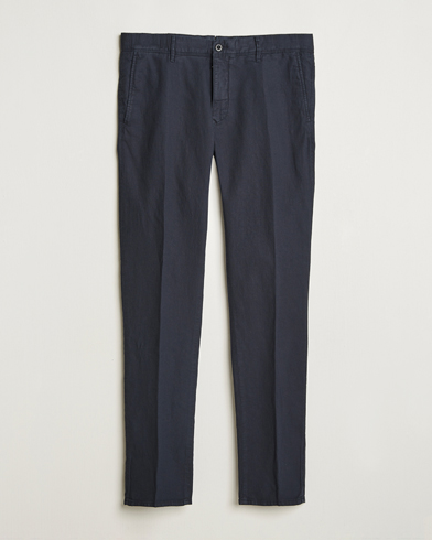 Herren | Kleidung | Incotex | Slim Fit Basket Weave Cotton Slacks Navy