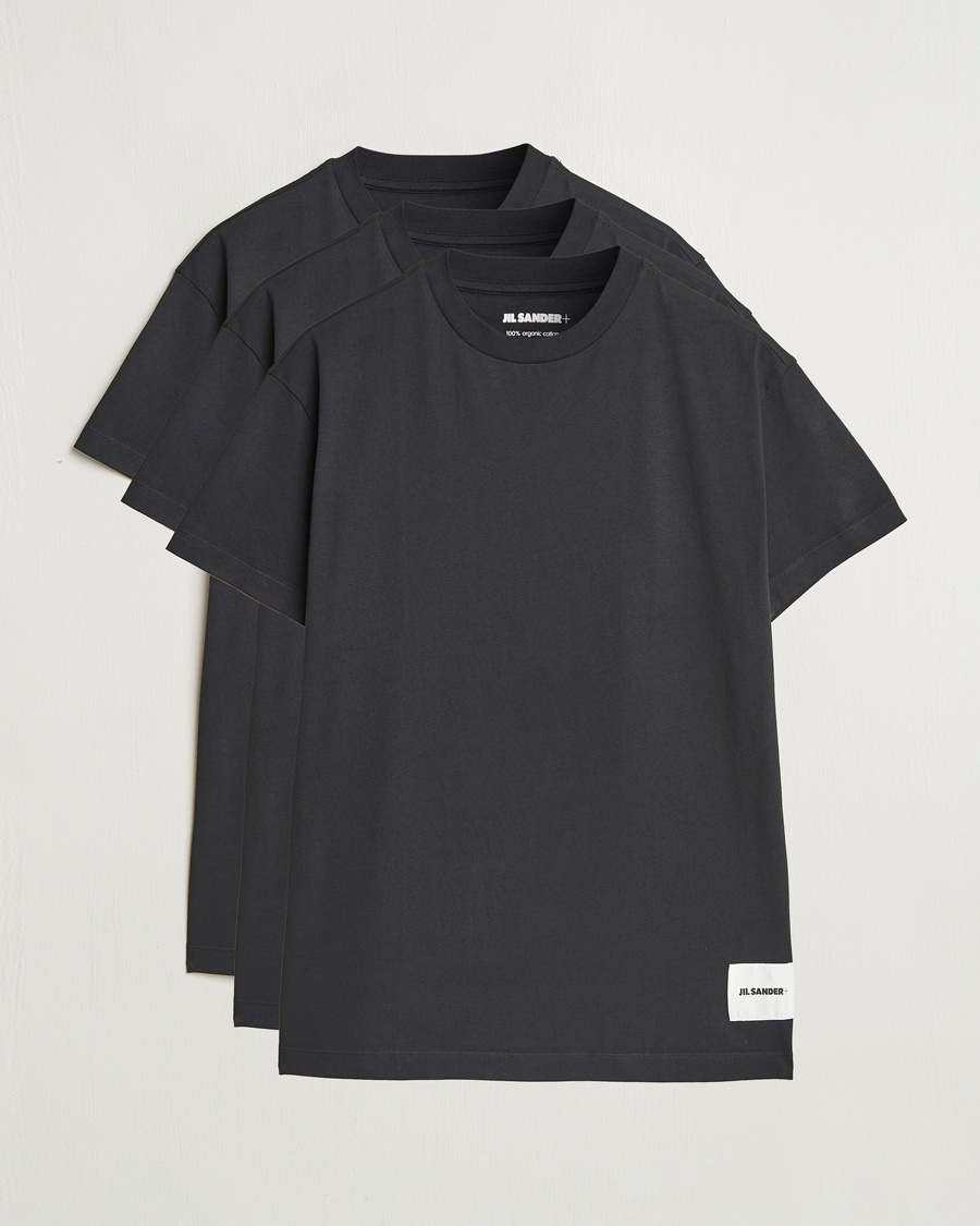 Herren | Multipack | Jil Sander | 3-Pack Short Sleeve T-Shirts Black