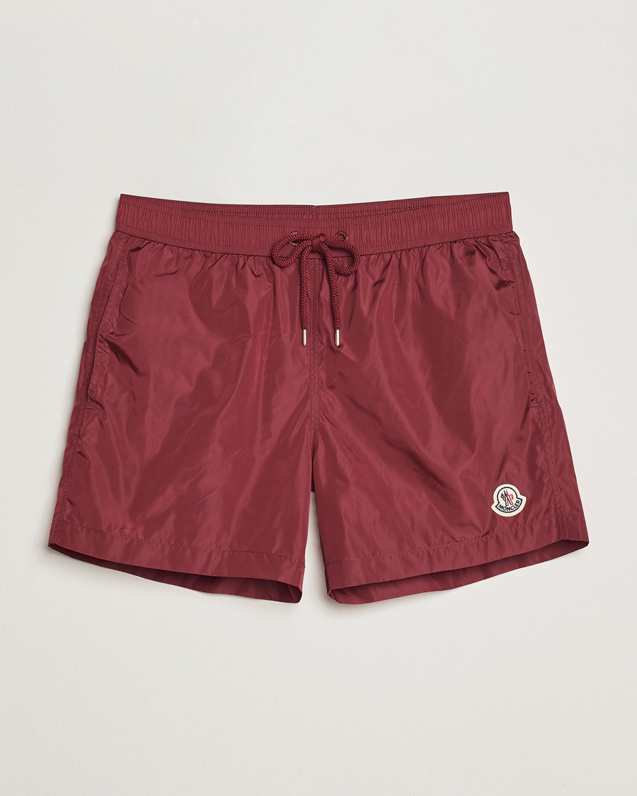 Herren | Badehosen | Moncler | Nylon Swim Shorts Burgundy