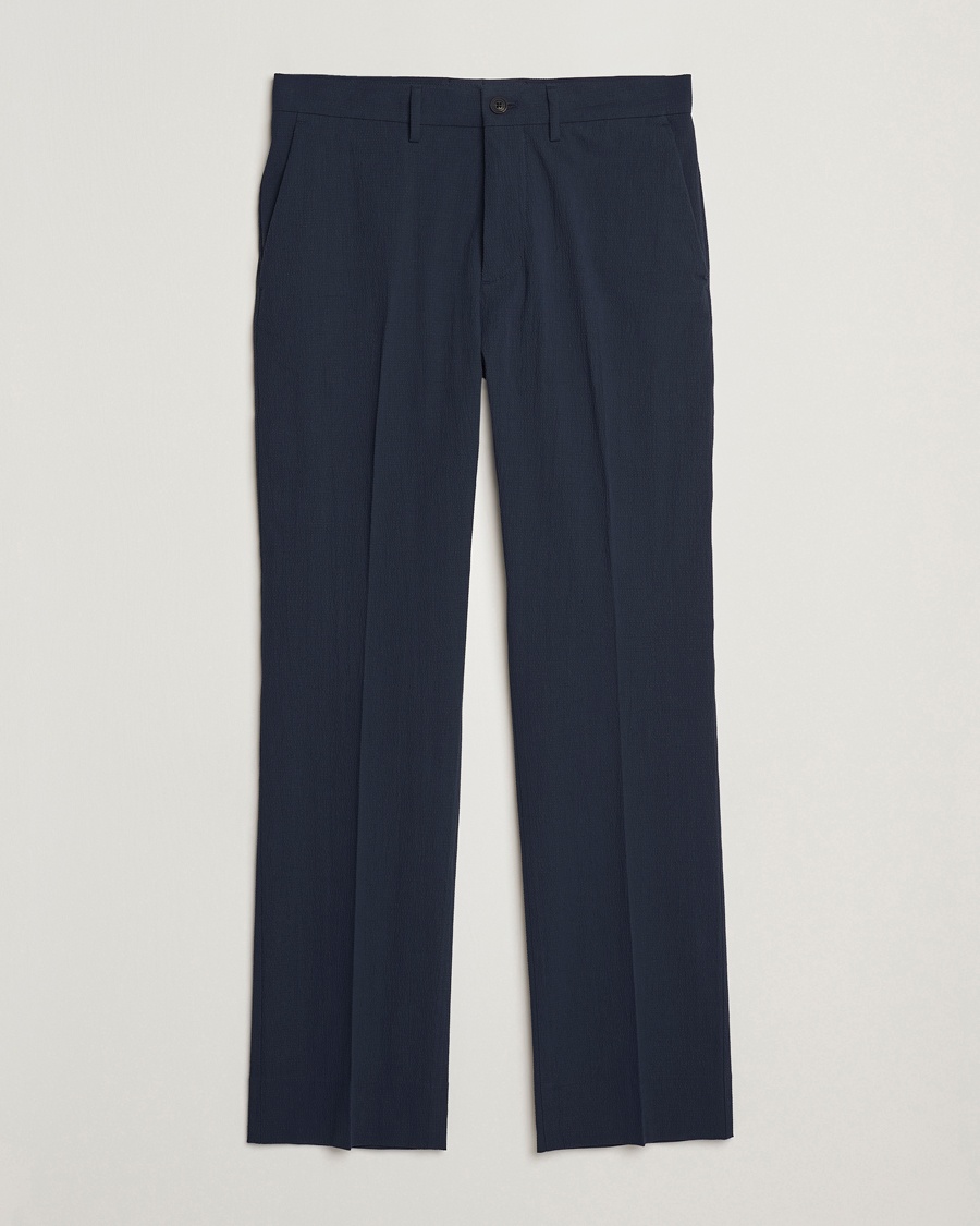 Herren | J.Lindeberg | J.Lindeberg | Dropper Seersucker Pants Navy