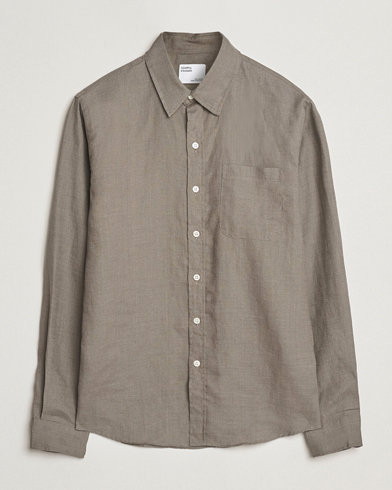 Herren | Neue Produktbilder | Colorful Standard | Garment Dyed Linen Shirt Dusty Olive