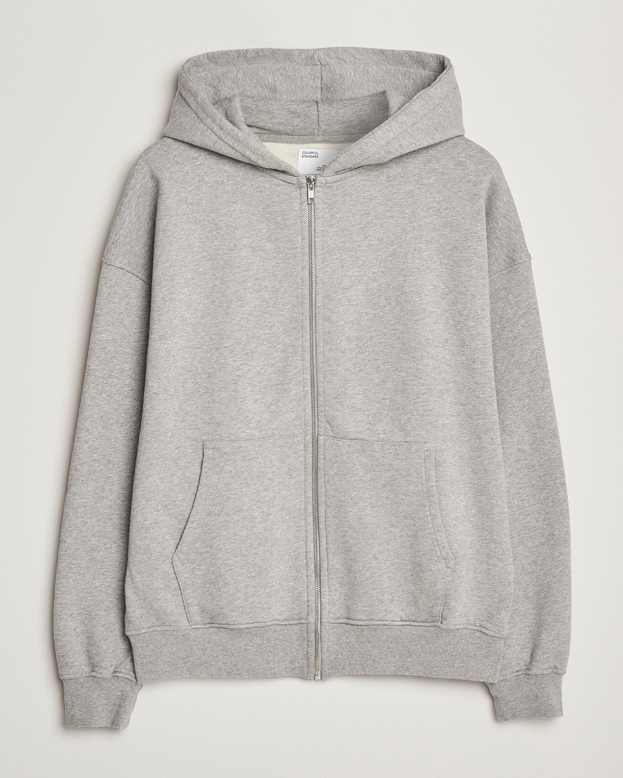 Colorful Standard Classic Organic Full Zip Hoodie Heather Grey – Grau