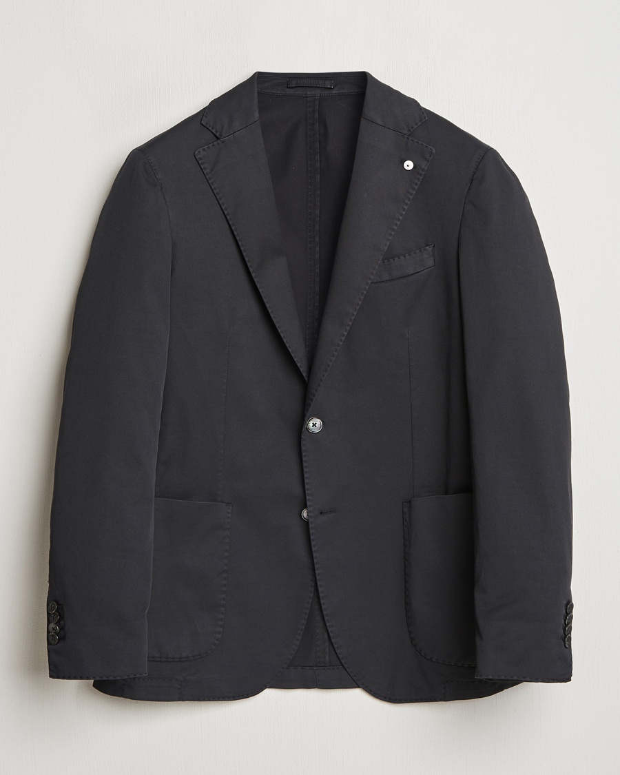 Herren | | L.B.M. 1911 | Jack Regular Fit Cotton Stretch Blazer Black