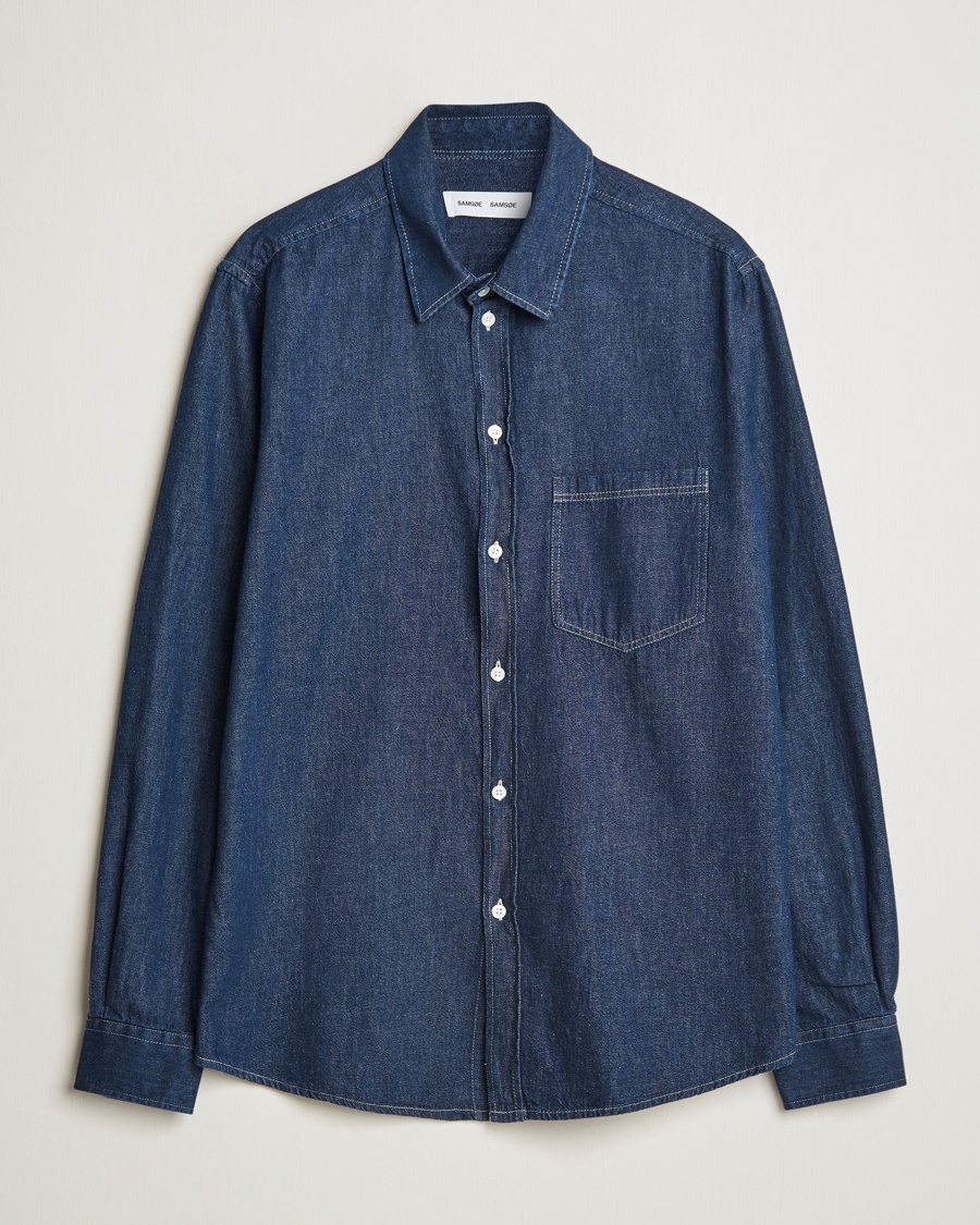 Samsøe Samsøe Ryan Chambray Shirt Salute Blue – Blau