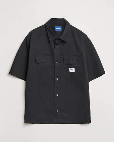 HUGO Ekyno Workwear Short Sleeve Shirt Black – Schwarz