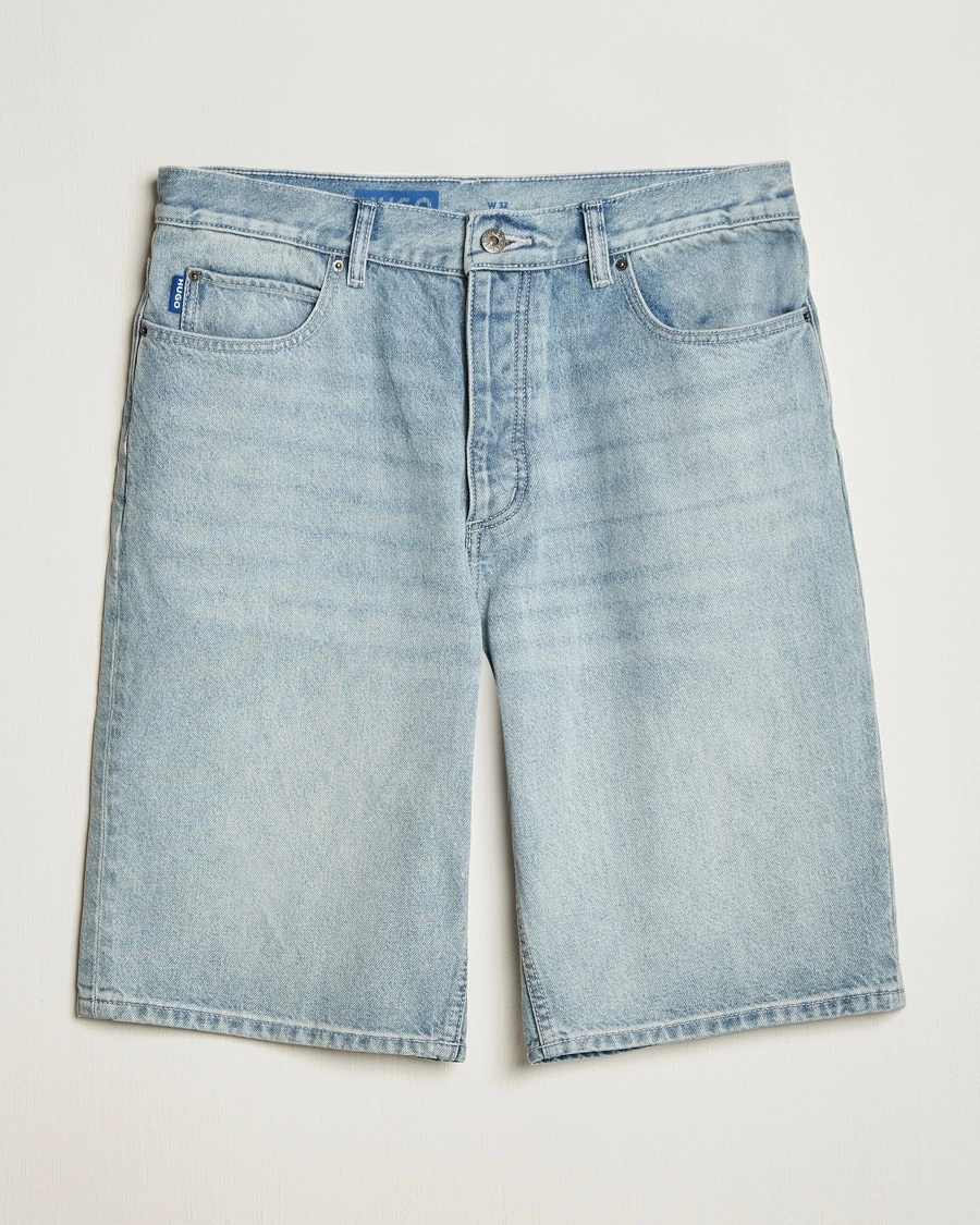 Herren | Shorts | HUGO | Skate Denim Shorts Light Blue