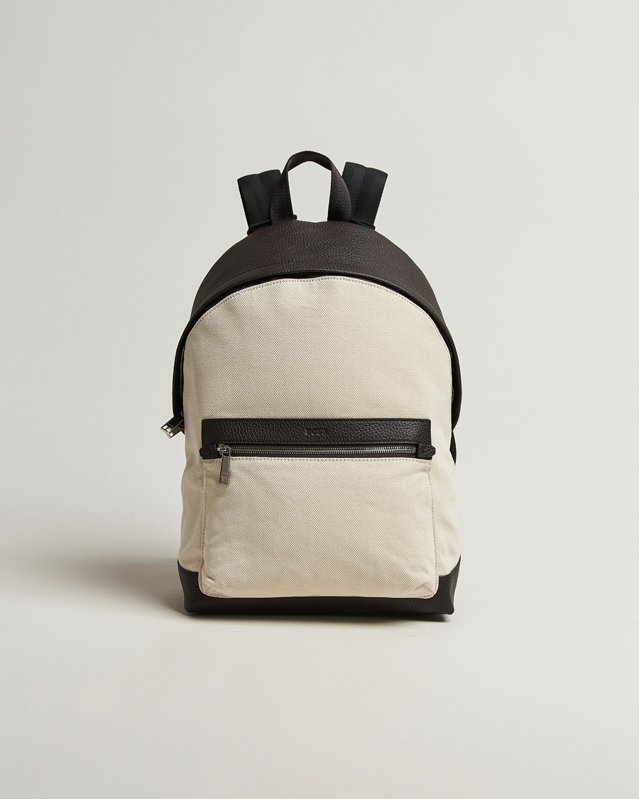 Herren | Taschen | BOSS BLACK | Canvas Backpack Natural