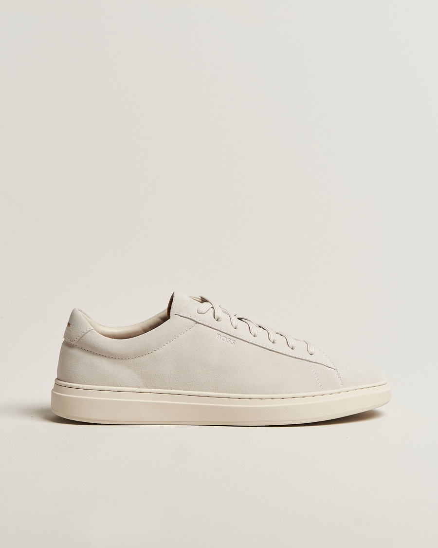Herren | BOSS BLACK | BOSS BLACK | Kieran Suede Sneaker Open White