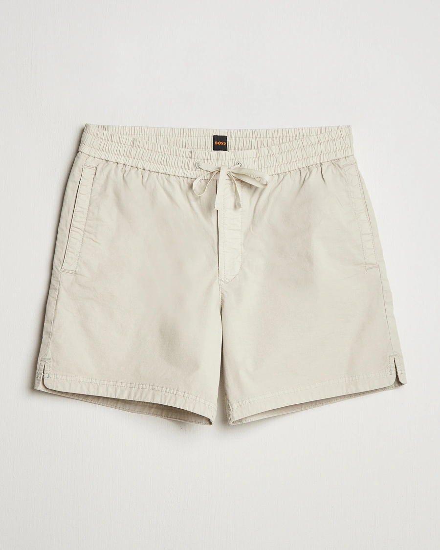 Herren | Drawstringshorts | BOSS ORANGE | Sandrew Drawstring Shorts Light Beige