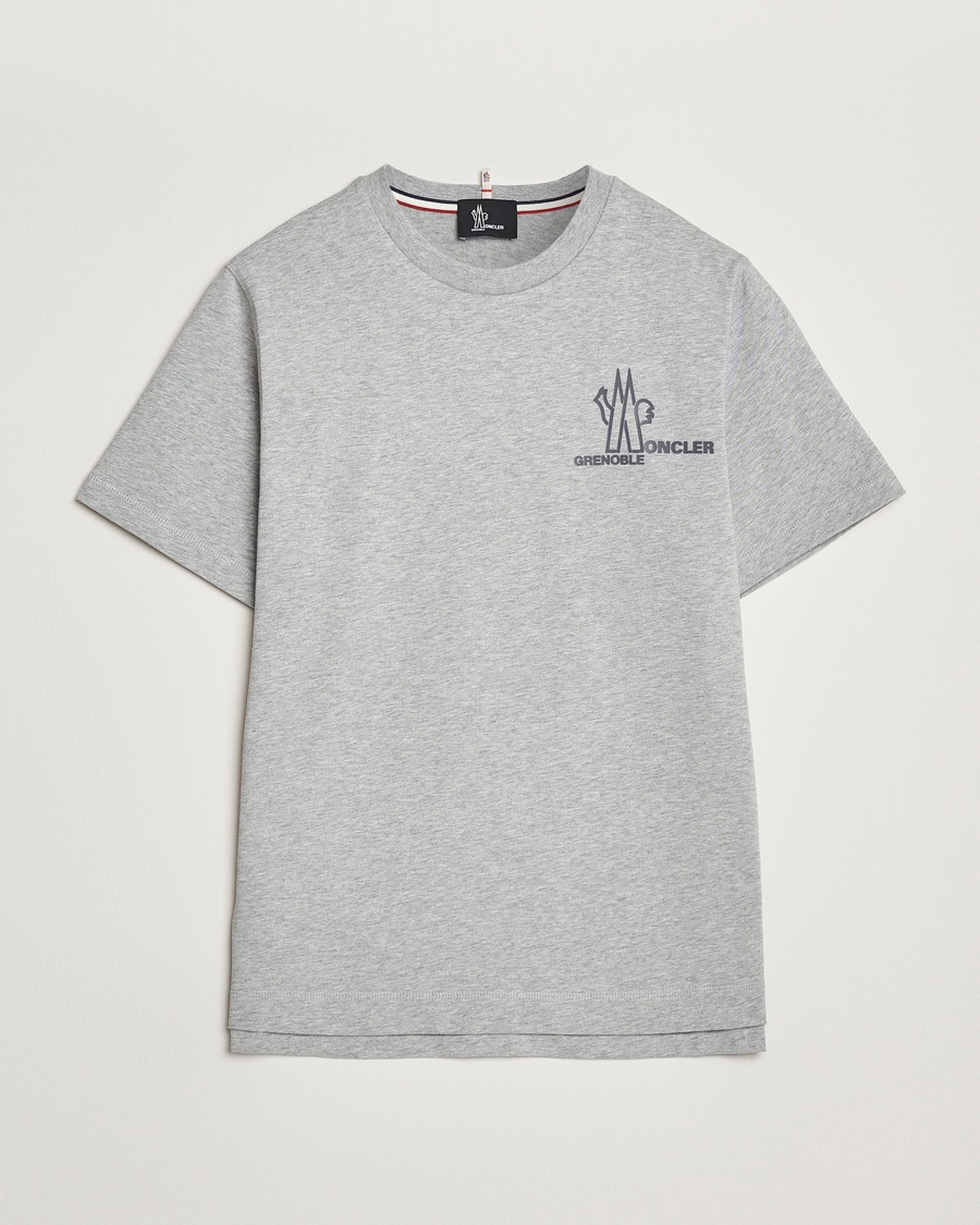 Herren | Kurzarm T-Shirt | Moncler Grenoble | Logo T-Shirt Heather Grey