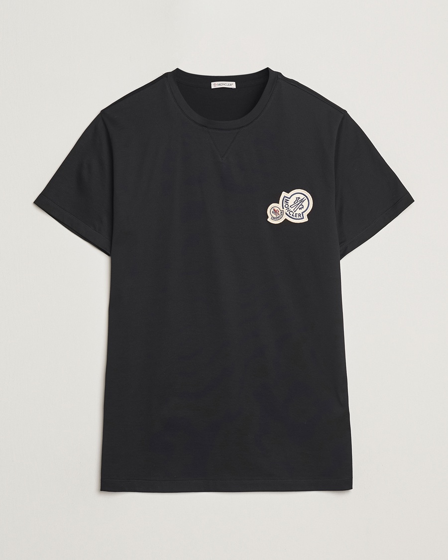 Moncler Double Logo T-Shirt Black – Schwarz