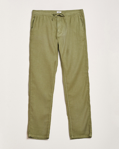 Herren | Business & Beyond - Casual | Morris | Fenix Linen/Cotton Trousers Olive