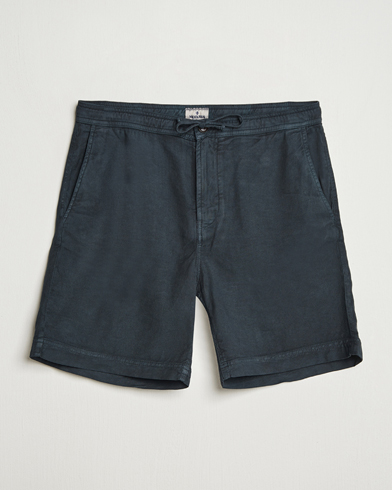 Herren | The Linen Lifestyle | Morris | Fenix Linen/Cotton Shorts Blue